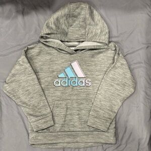 Adidas Kids Heather Gray Hoodie